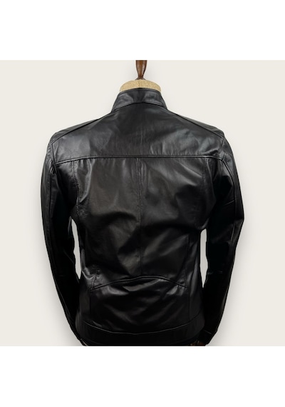 Always Leather Kürklü Usta İşi Özel Dikim Mont 1803340005 Siyah
