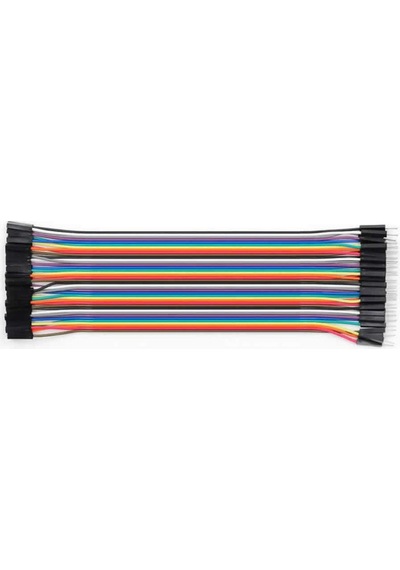 20cm 40 Pin Erkek Dişi Dupont Kablo Ayrılabilir 2.54mm 10 Renk Breadboard Atlama Kablosu Jumper