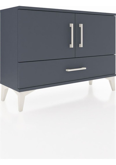 Arges Şifonyer 2 Raflı Tek Çekmeceli 2 Kapaklı 88x30x64 Antrasit-antrasit Antrasit Arges Şifonyer 2 Raflı Tek Çekmeceli 2 Kapaklı 88x30x64 Antrasit-antrasit Antrasit