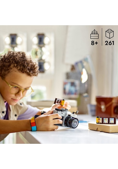 LEGO® Creator 3’ü 1 Arada Retro Fotoğraf Makinesi 31147 - 8+ Yaratıcı Oyuncak Yapım Seti  (261 Parça)