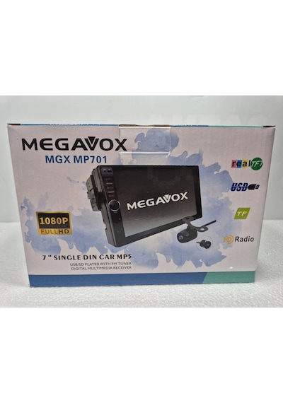Megavox İnce Kasa Double Teyp - Megavox Aşağı Yukarı Ayarlanan Ekranlı Tofaş Teyp - Park Kameralı