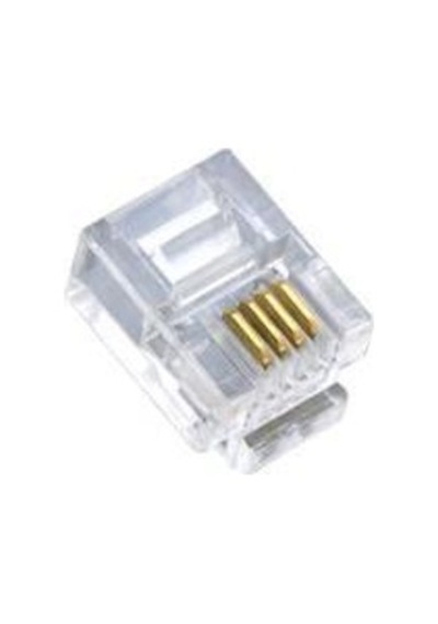 Rj11 Jack 4 Pin 100 Adet