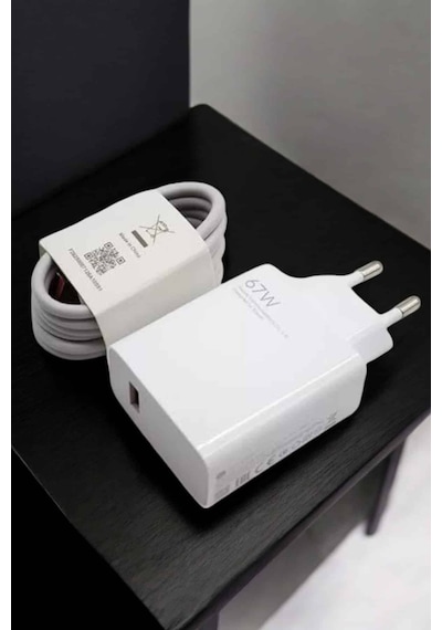 Csmtex Şarj Aleti 67w Hızlı Şarj Turbo Type-c Uyumlu Şarj Adaptörü Kablosu