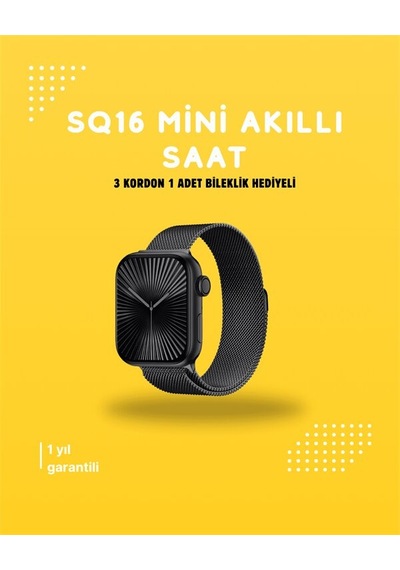 Akıllı Saat Sq-16 Mini Series 10 Unisex Tasarım Sağlık Ve Spor Takibi