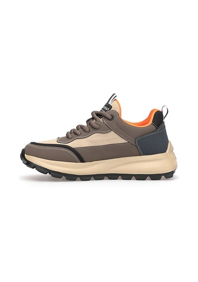 Guja 25k501-1 Erkek Hakiki Deri Sneaker Kahverengi Kahverengi