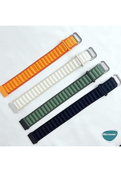 Samsung Galaxy  Uyumlu  Watch 6 Classic 47mm İçin Kordon Alpine Loop Bej