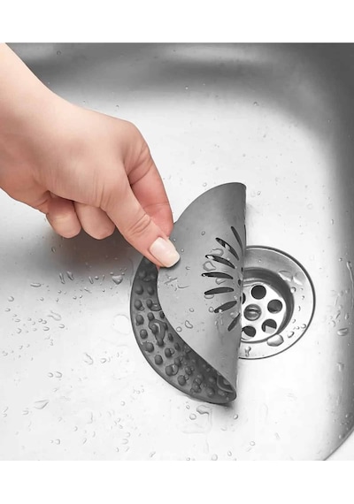 3 Adet Gider Süzgeci Silikon Yuvarlak Lavabo Banyo Mutfak Süzgeç S-140 Silikon Diğer