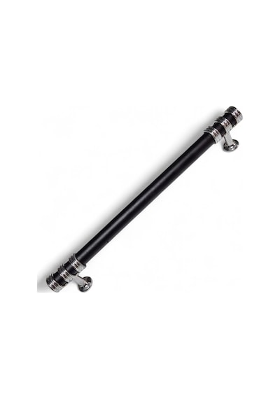 Nesli Alüminyum Metal Lüks Modern Mobilya Çekmece Mutfak Dolabı Kulpu Siyah-krom 160mm Siyah - Krom