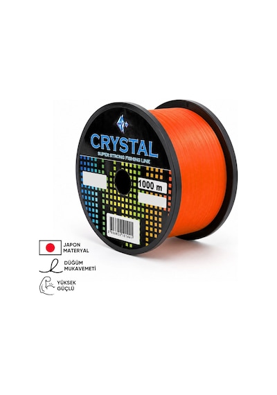 1000 Mt Bobin Misina - Crystal - Turuncu - Ekstra Güçlü - 0,25 Mm