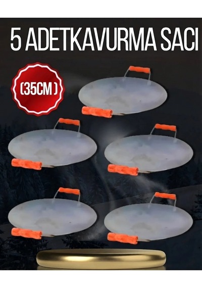Metal 35 Cm Kulplu Kavurma Sacı Iegeauv Çok Renkli