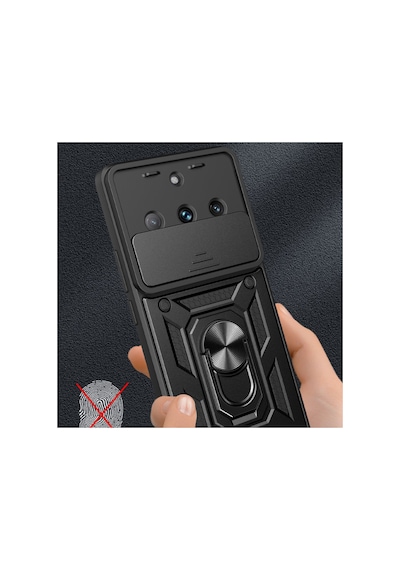 11 Pro Kılıf Pars Lens Yüzüklü Silikon - Yeşil