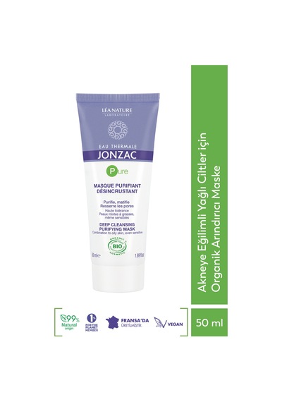 Eau Thermale Jonzac Akneye Eğilimli Yağlı Ciltler için Organik Arındırıcı Maske 50ml