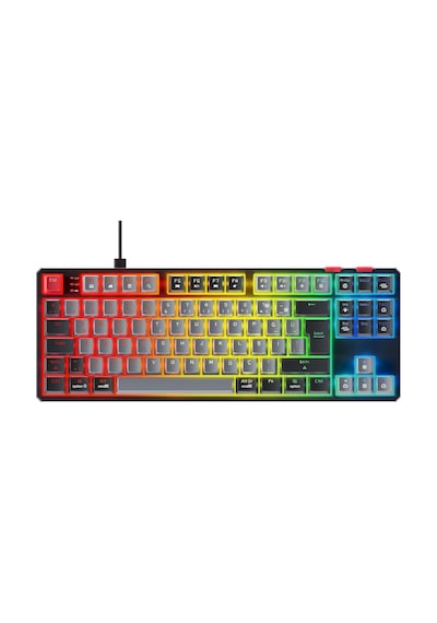 Yoru Tkl Type-c Outemu Rgb Red Swich Mekanik Oyuncu Klavyesi- Gri/siyah