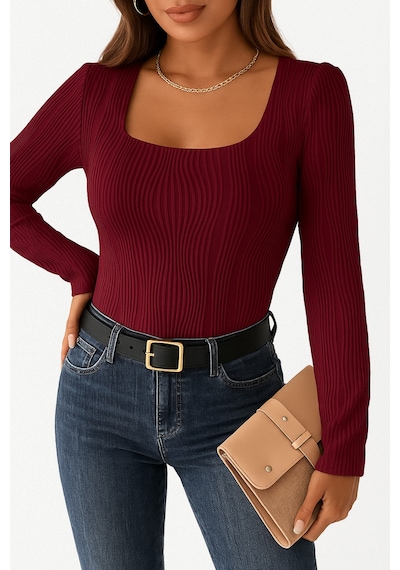Wild Flower Bordo Elastanlı Beyaz Bluz Yüksek Bel Uzun Kollu Kare Yaka Örme Kumaş Bahar Sonbahar Kış Bluz Bordo Wild Flower Bordo Elastanlı Beyaz Bluz Yüksek Bel Uzun Kollu Kare Yaka Örme Kumaş Bahar Sonbahar Kış Bluz Bordo