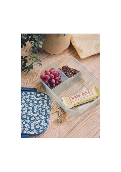 Sostrene Grene Çiçekli Lunch Box Bölmeli Saklama Kutusu 21 X16 Cm Mavi 93111916