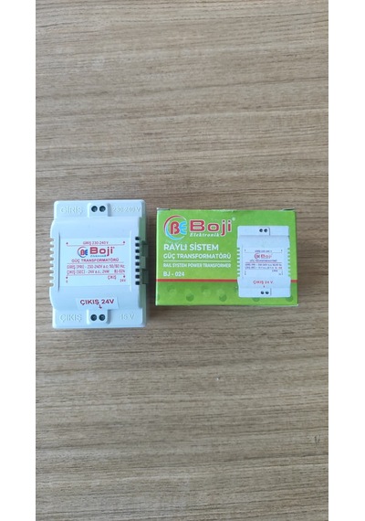 Boji Elektronik Raylı Sistem Güç Transformatörü 24w Bj-024 230v - 24v / 15v Bakır Sargılı