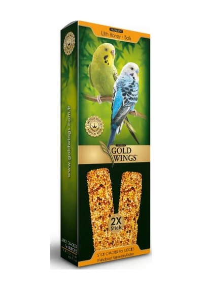 Premium Ballı Muhabbet Kuşu Krakeri 2'li Stick Diğer