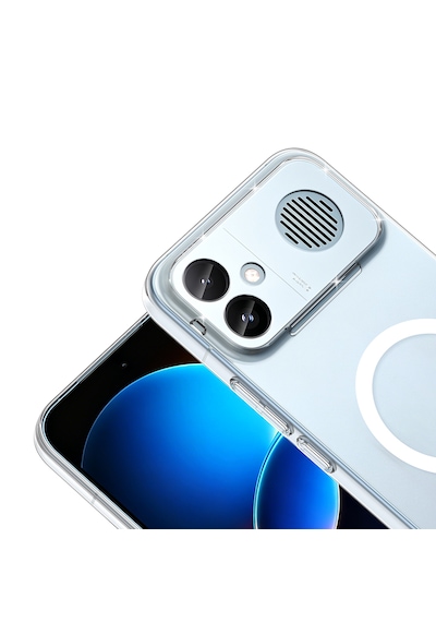Xiaomi Poco F8 Ultra Kamera Korumalı M-safe Şarj Özellikli Şeffaf London Sert Pc Kapak