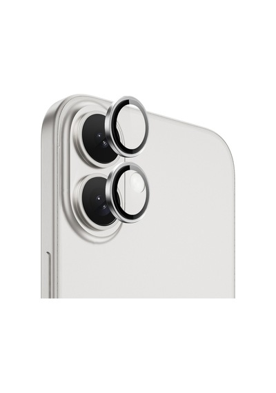 Apple iPhone 17 Uyumlu Wiwu Lg-003 Lens Guard Çizilmeye Karşı Dayanıklı Safir Kamera Lens Koruyucu Gümüş