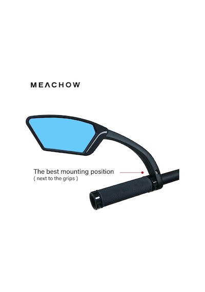 Meachow Me-002bl Bisiklet Aynası Mavi Lens 200810 Sol