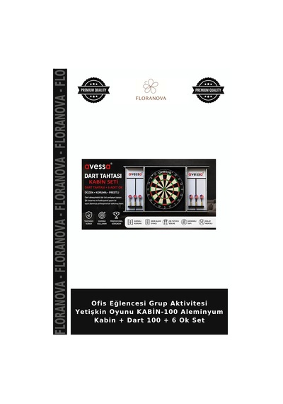 Ofis Eğlencesi Grup Aktivitesi Yetişkin Oyunu Kabin-100 Aleminyum Kabin + Dart 100 + 6 Ok Set