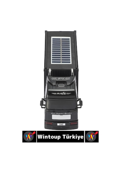 Premium Dekoratif Yüksek Ses Speaker Usb Aux Fm Şık Dorseli Tır Tasarımlı Retro Bluetooth Hoparlör