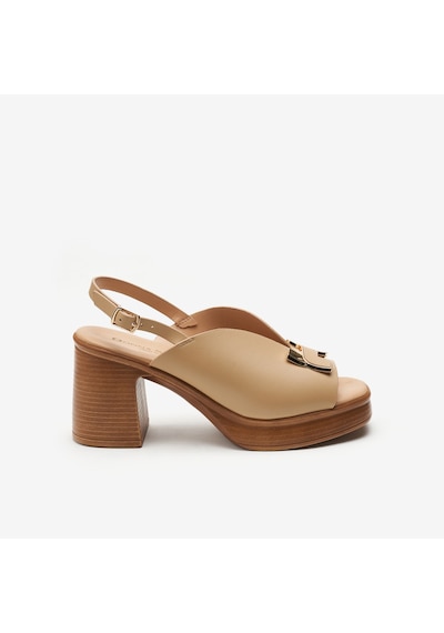 Beige Sandalet Kadın 8e6099dm Donna Serena T. 6099dm Bej