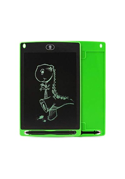 Writing Tablet Lcd 8.5 Inç Dijital Kalemli Çizim Yazı Tahtası Grafik Not Yazma Eğitim Tableti-yeşil