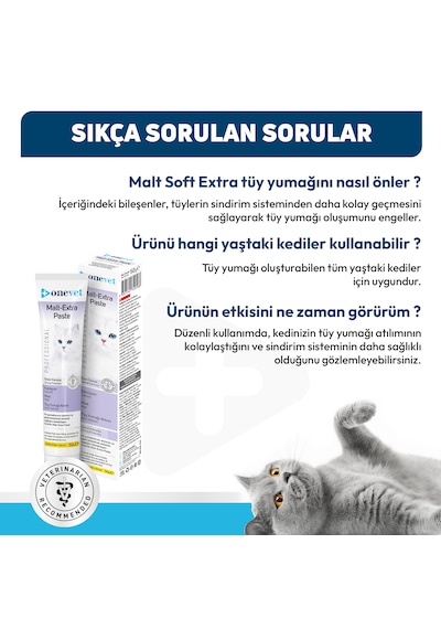 Onevet Malt Extra Paste Tüy Yumağı Önleyici Kedi Maltı 50 Gr