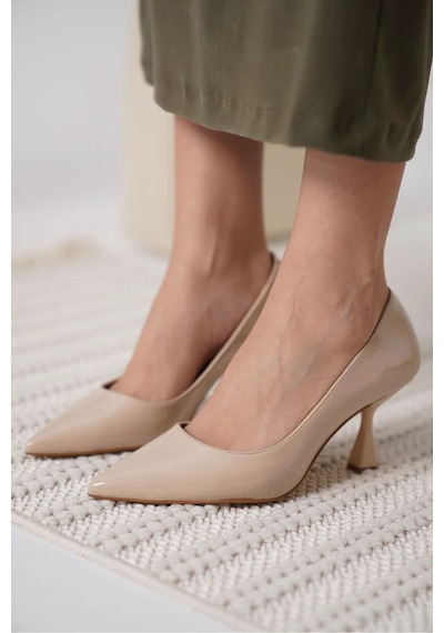 Trendella Nude Rugan Kadın Stiletto Tr18ms01b Siyah
