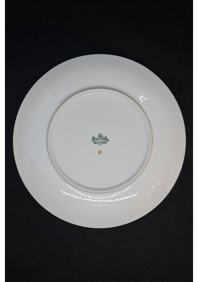 Rosenthal Selb Germany Porselen Pasta Tabağı 19 Cm Metalik