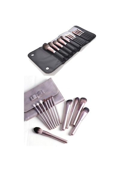Rose Gold Özel Kıl Fırça Seti 12 Parça Ve Harika Çantalı Belirtilmemiş