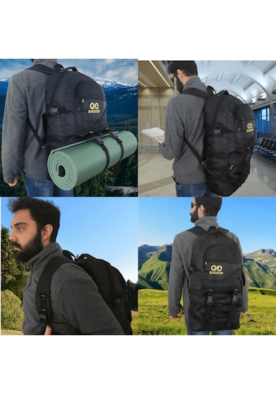 Baggor Siyah 65 L Outdoor Sırt Çantası