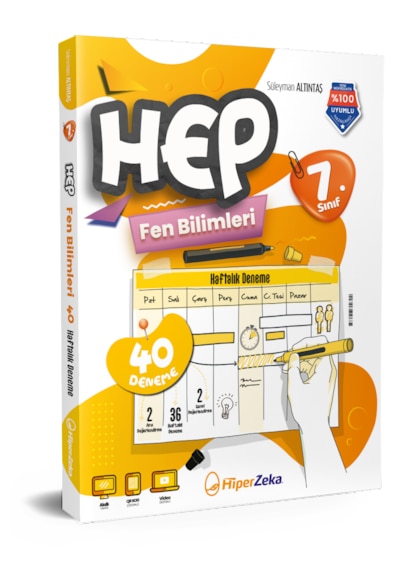 2027 7. Sınıf Haftalık Hep Fen Bilimleri 40 Deneme Süleyman Altıntaş