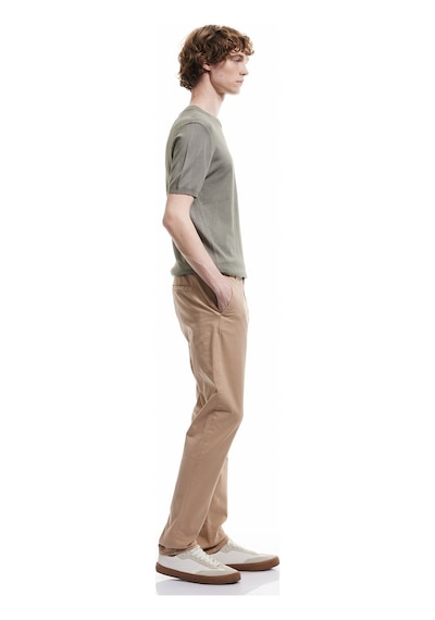 Koton Pamuklu Düğmeli Chino Cep Detaylı Slim Fit Pantolon Bej 5sam40099hw Ekru
