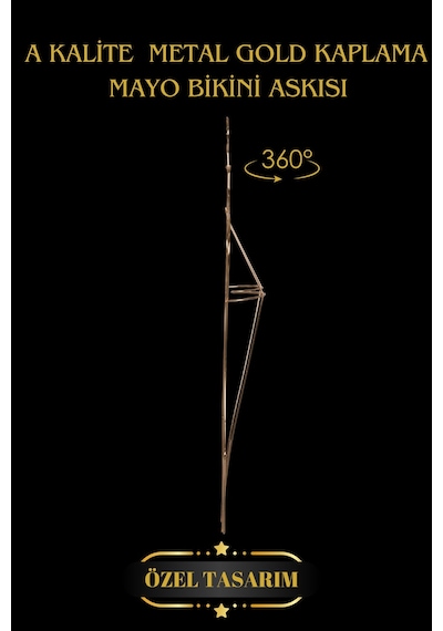Mayo Askısı Metal Gold Vücut Şekilli Bikini İç Çamaşır Askısı Diğer