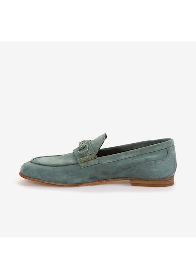 Andrea Giovanni Erkek Loafer Ayakkabı 24159 Malachite Süet