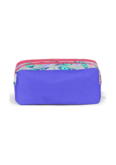 Coral High Kids Gümüş Lavanta Tavus Kuşu Desenli 3 Lü Okul Çanta Seti Set0123488