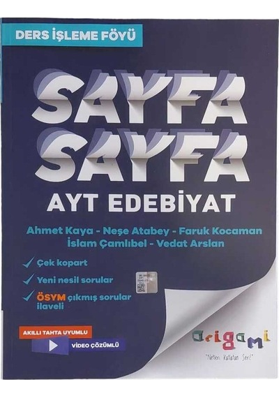 Tammat Yayınları Ayt Edebiyat Sayfa Sayfa Ders İşleme Föyü