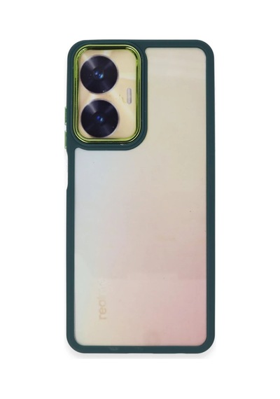 Realme C55 Kılıf Dora Kapak - Haki Yeşil 0.2M-Çok Renkli