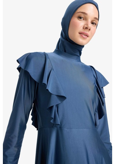 DeFacto Regular Fit 5'li Hızlı Kuruyan Burkini Takımı E7999AX25HSNV241