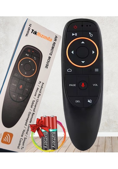 Android Tv Box ,akıllı Kumanda, Air Mouse, Sesli Kontrol, 2.4g