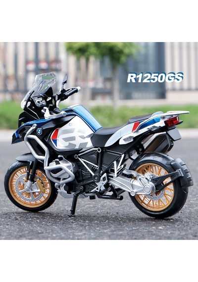 Bmw R1250 Gs Mavi 1/12 Motosiklet Diecast Model