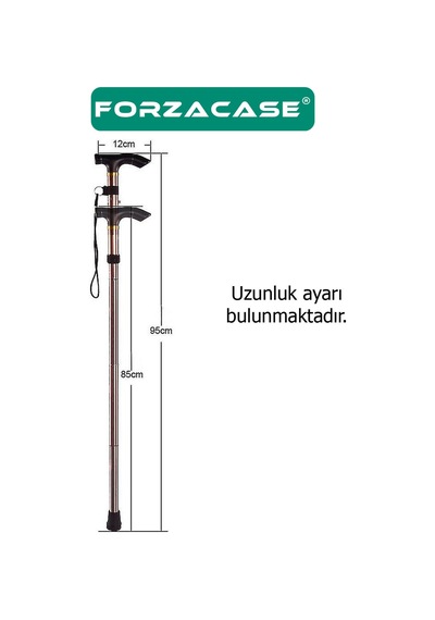 Forzacase Fc513 Ayarlanabilir Alüminyum Denge Bastonu