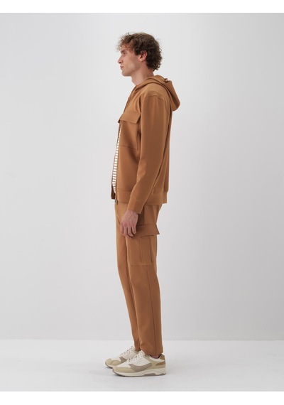 Xint Camel Pamuk Dokulu Regular Fit Sweatmont 350186