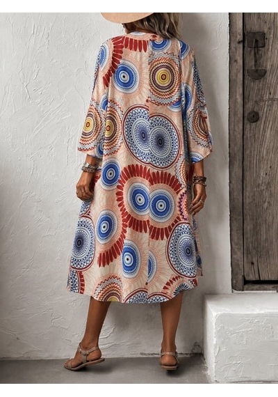 Aesco Kadın Kısa Kollu Önü Açık Belden Kuşaklı Uzun Kimono Kırmızı
