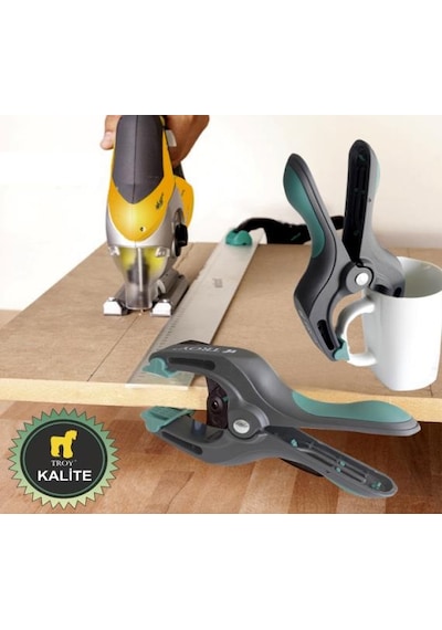 Troy 25056 Mandal Tipi Işkence 150Mm Plastik Mengene Çelik Yaylı
