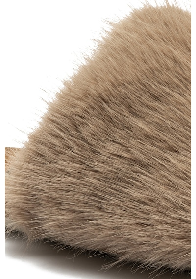 Twigy Ella Peluş Kadın Ev Terliği Kahverengi 37/41