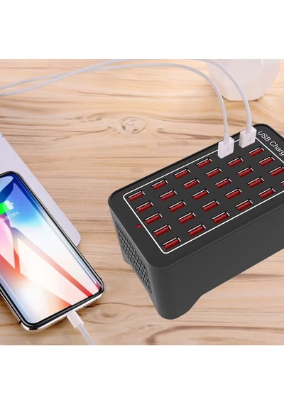 150w 30 Portlu Usb Masaüstü Şarj İstasyonu 2.4a Yfy-a7