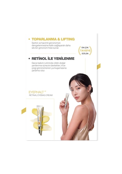 Retinollü Göz Kremi Morluk Şişlik Kırışıklık Karşıtı Spicule & Egf Teknolojisi 10ml